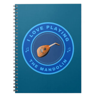 Carnet J'adore jouer de la mandoline