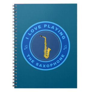 Carnet J'adore jouer du saxophone