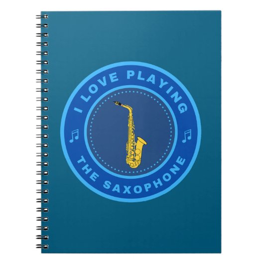 Carnet J'adore jouer du saxophone (Devant)
