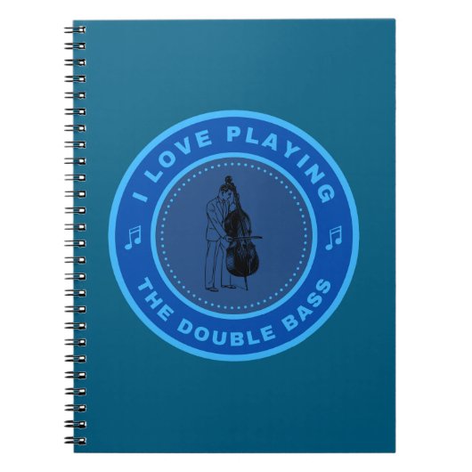 Carnet J'adore jouer la Double Basse (Devant)
