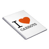 CARNET J'ADORE LES CARROTES (Côté Droit)