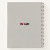 Carnet J'adore les chats 😻 (Dos)