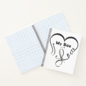 Carnet J'adore mon chéri • Toi = ♥ (Intérieur)