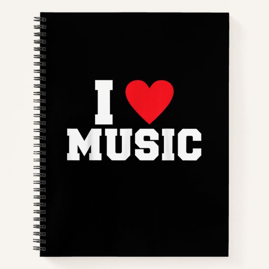Carnet J'adore Music Lover (Devant)