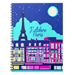 Carnet J'adore Paris - Paris Fantasy sous la pleine lune 