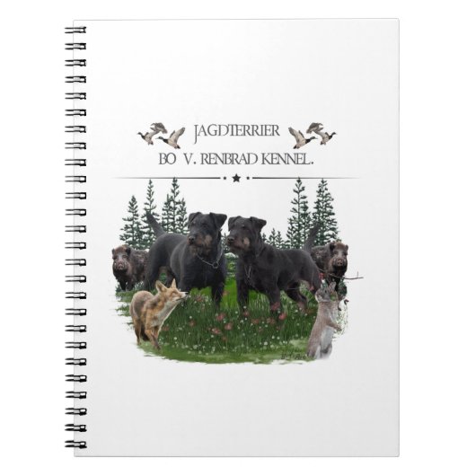 Carnet Jagdterrier Bo c. Renbrad Kennel. Ordinateur porta (Devant)