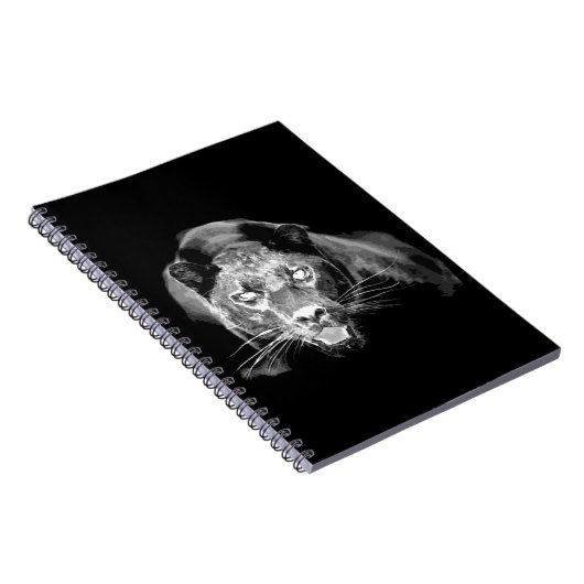 Carnet Jaguar noir et blanc (Côté Droit)