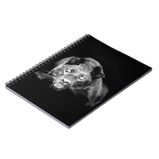 Carnet Jaguar noir et blanc (Côté gauche)