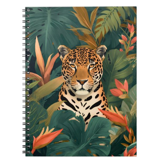 Carnet Jaguar Tropical Botanical Notebook (Devant)