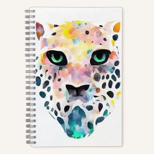 Carnet Jaguar Wild Animal Nature Aquarelle Art Peinture