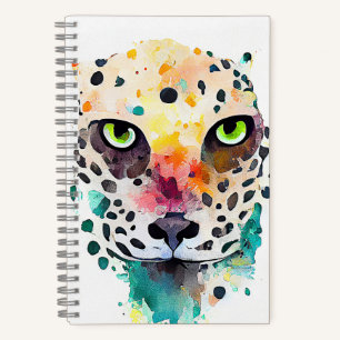 Carnet Jaguar Wild Animal Nature Aquarelle Art Peinture
