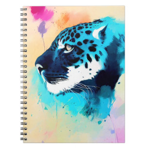 Carnet Jaguar Wild Nature Animal Color Art Peinture