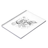 Carnet J'ai Besoin De Plus D'espace Drôle Chat Astronaute (Côté gauche)