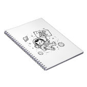 Carnet J'ai Besoin De Plus D'espace Drôle Chat Astronaute (Côté Droit)