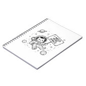 Carnet J'ai Besoin De Plus D'espace Drôle Chat Astronaute (Côté gauche)