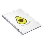Carnet J'ai besoin d'un avocat Cute Kawaii Avocado (Côté Droit)