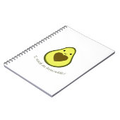 Carnet J'ai besoin d'un avocat Cute Kawaii Avocado (Côté gauche)