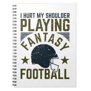 Carnet J'Ai Blessé Mon Épaule Jouant Au Football D'Imagin