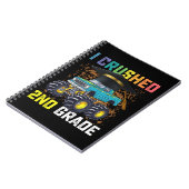 Carnet J'ai broyé 2e année Monster Truck Graduation (Côté gauche)