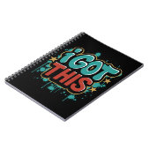 Carnet J'AI ÇA Typographie Motivationnelle de Style Graff (Côté gauche)