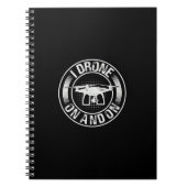 Carnet J'ai continué à faire du drone (Devant)