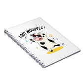 Carnet J'Ai Des Mooos Drôle Dansant Pun De Vache (Côté Droit)