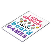 Carnet J'Ai Des Opinions À Propos Des Jeux De Commission  (Côté gauche)