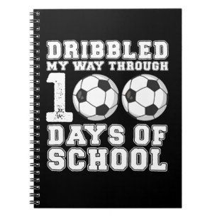 Carnet J'ai dribblé mon chemin à travers 100 jours de soc