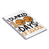 Carnet J'ai Dunked 100 Days of School Basketball Player (Côté Droit)