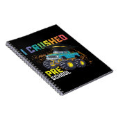 Carnet J'ai écrasé le monstre de l'école maternelle Truck (Côté Droit)