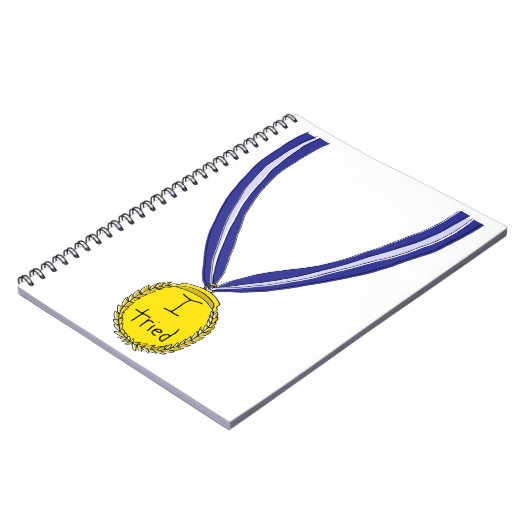 Carnet J'ai essayé la médaille (Côté gauche)