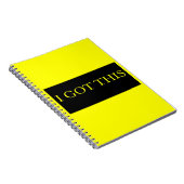 Carnet J'AI EU CETTE drôle de typographie motivationnelle (Côté Droit)