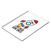 Carnet J'ai juste besoin d'un peu d'espace Blague de fusé (Côté gauche)