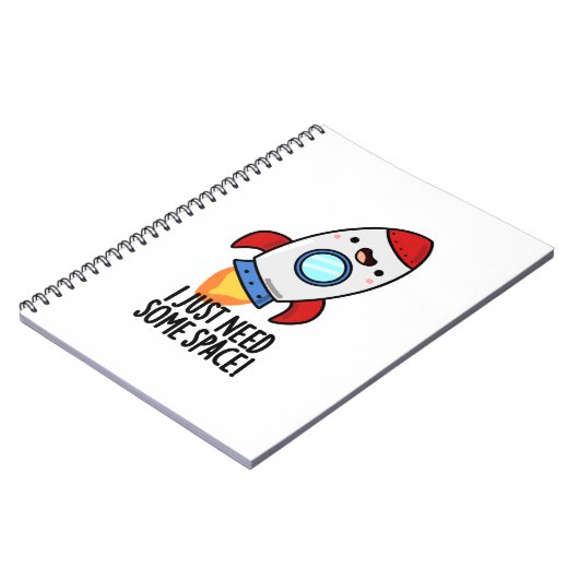 Carnet J'ai juste besoin d'un peu d'espace Blague de fusé (Côté gauche)