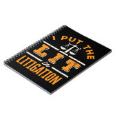 Carnet J'ai mis la lumière dans le litige Drôle avocat av (Côté gauche)