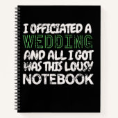 Carnet J'Ai Officialisé Un Mariage Et J'Ai Obtenu Ça (Devant)