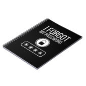 Carnet J'Ai Oublié Mon Mot De Passe (Côté gauche)