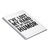 Carnet J'ai perdu ma main et non mon sens de l'Humour amp (Côté Droit)