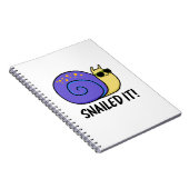 Carnet J'ai réussi drôle de pun de l'escargot  (Côté Droit)