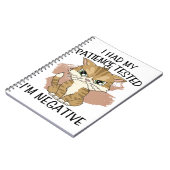 Carnet J'ai testé ma patience, je suis négative (Côté gauche)