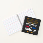 Carnet J'Ai Testé Positif Pour Swag-19 Dit Drôle (Intérieur)