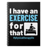 Carnet J'ai un exercice pour cette thérapie physique PT (Devant)