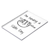 Carnet J'ai un jour de paresse (Côté gauche)