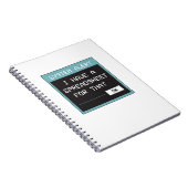 Carnet J'ai un tableur pour ça Drôle de bureau (Côté Droit)