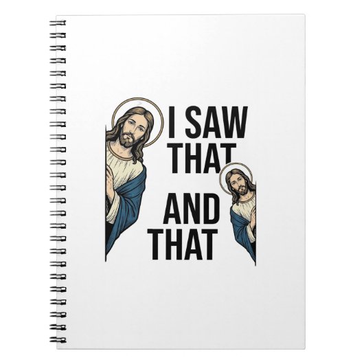 Carnet J'ai vu ce Jésus drôle qui regarde la conception d (Devant)