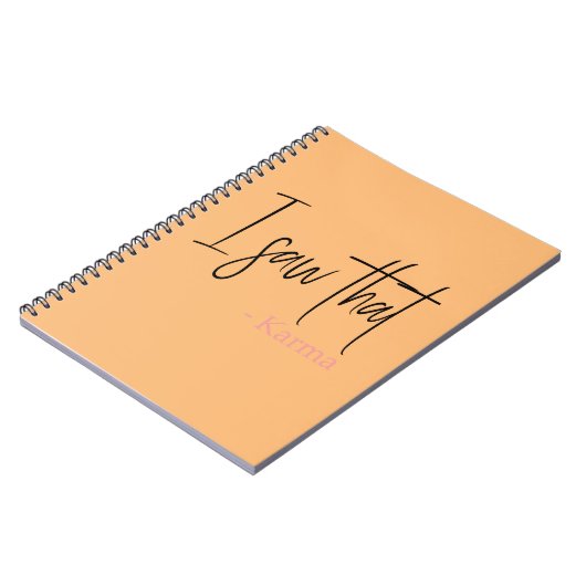 Carnet J'ai vu le karma (Côté gauche)