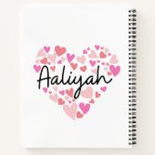 Carnet J'aime Aaliyah (Dos)
