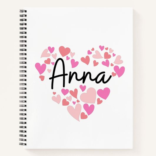 Carnet J'aime Anna (Devant)