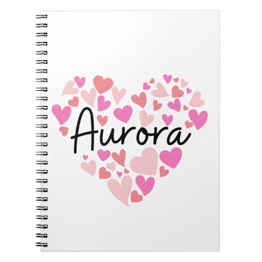 Carnet J'aime Aurora (Devant)