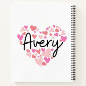 Carnet J'aime Avery (Dos)